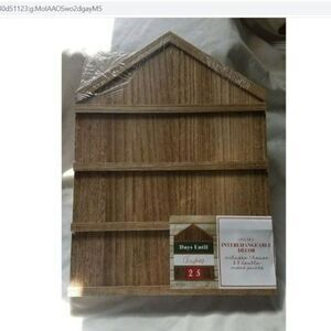 Christmas Advent Countdown Wall House 18 Interchangeable Numbers & Signs Chalk